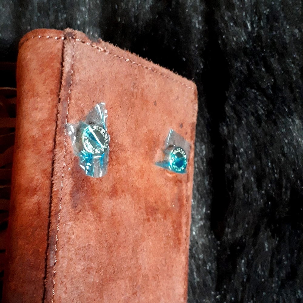 New Danier Brown Leather Fringe Bag - Picture 4 of 6